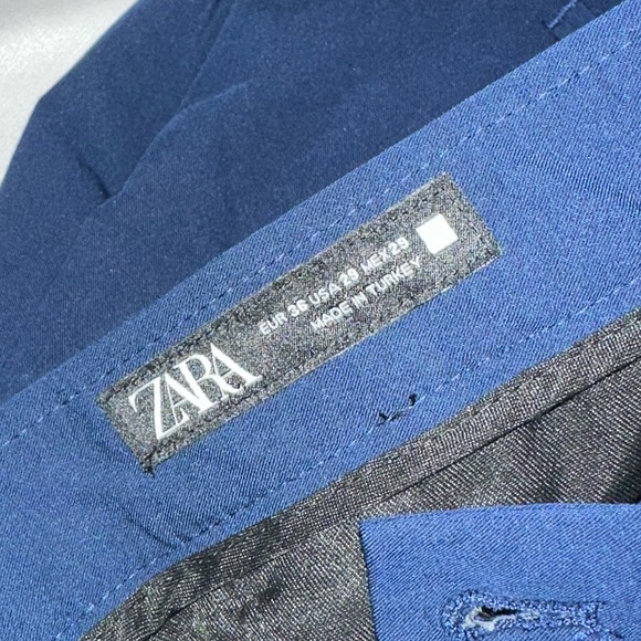 Men’s Zara Blue Slim Suit - Picture 7 of 7